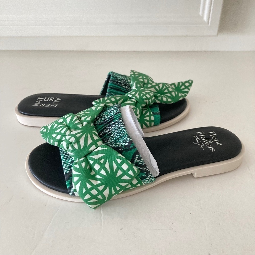 Naturalizer Hope For Flowers Tracy Reese Forsynthia Green Sandals Sz 6